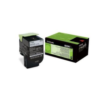 КАСЕТА ЗА LEXMARK CX310/CX410/CX510 - Black - Return program cartridge - P№ 80C20K0 - / 802K / - Заб.: 1000k | JAR Computers КАСЕТА ЗА LEXMARK CX310/CX410/CX510