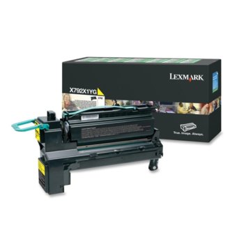 Laser Toner Lexmark for X792 - Yellow 20 000 pages
