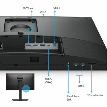 Монитор BenQ SW272Q 9H.LLPLB.QBE