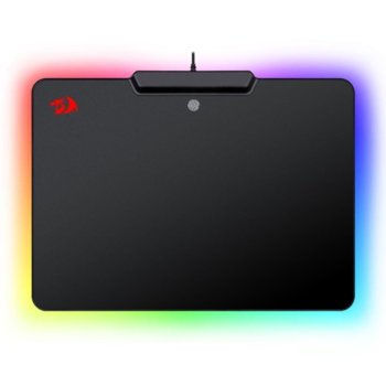 Подложка за мишка Redragon Epeius P009-BK, сензор за пръстов отпечатък, RGB подсветка, гейминг, черна, 358 x 265 x 11 image