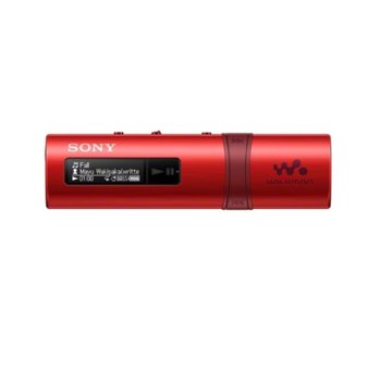 MP3 плейър Sony NWZ-B183F, 4GB, червен
