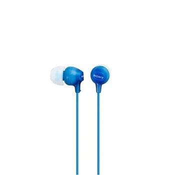 Слушалки Sony MDR-EX15LP, тип "тапи", 9mm драйвери, сини | JAR Computers Sony Headset MDR-EX15LP blue
