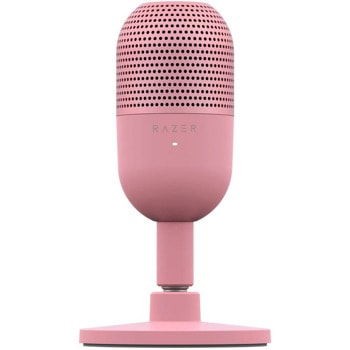 Микрофон Razer Seiren V3 Mini, кондензаторен, суперкардиоиден, розов | JAR Computers Razer Seiren V3 Mini Pink RZ19-05050200-R3M1