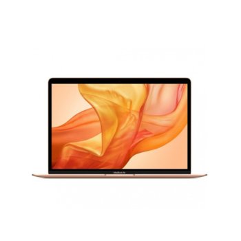 Лаптоп Apple MacBook Air 13 (MVFM2ZE/A)(златист), двуядрен Amber Lake Y Intel Core i5-8210Y 1.6/3.6 GHz, 13.3" (33.78 cm) Retina IPS LED-backlit Display, (Thunderbolt), 8GB, 128GB SSD, macOS Mojave, 1.25 kg | JAR Computers Apple MacBook Air Gold