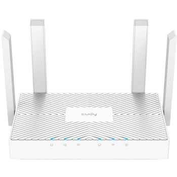 Рутер Cudy WR1300E, 1200Mbps, 2.4GHz (300Mbps) / 5GHz (867Mbps), Wireless AC, 2x LAN 10/100/1000 Mbps, 1x WAN 10/100/1000 Mbps, 4x външни антени | JAR Computers Cudy WR1300E