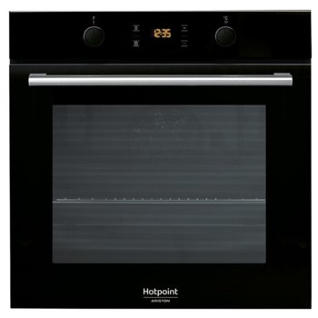 Вградена фурна Hotpoint-Ariston FA2 841 JH BL HA, A+, 71L, система на почистване Diamond Clean, черно | JAR Computers Hotpoint-Ariston FA2 841 JH BL HA