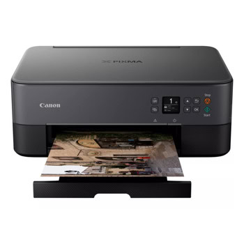 Мултифункционално мастиленоструйно устройство Canon PIXMA TS5350I (4462C086AB), цветен принтер/копир/скенер, 4800 x 1200 dpi, 13 стр./мин, USB, Wi-Fi, A4 | JAR Computers Canon PIXMA TS5350I Black 4462C086AB