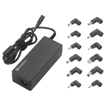 Захранване (заместител) за лаптопи, универсално, 20V/6A/90W, 12 конектора | JAR Computers Захранване за лаптопи Sandberg 135-78