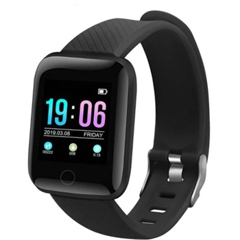 Смарт часовник D13 (73052), 36mm, Bluetooth 4.0, 1.3" цветен OLED дисплей, водоустойчив IP67, черен image