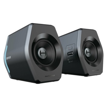 Тонколони Edifier G2000, 2.0, 16W RMS (8W + 8W), Bluetooth, USB, Jack 3.5mm, черни, гейминг | JAR Computers Edifier Тонколони G2000 Black