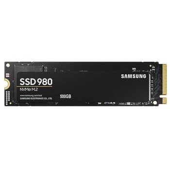 Памет SSD 500GB, Samsung 980 (MZ-V8V500BW), NVMe, M.2 (2280), скорост на четене 3100 MB/s, скорост на запис 2600 MB/s image