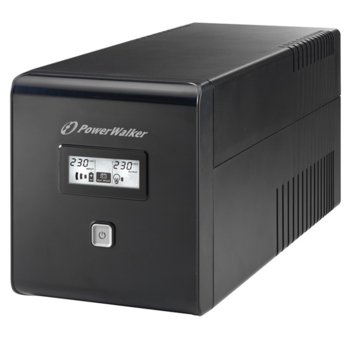 UPS Powerwalker VI 1000 LCD, Line-Interactive, 1000VA/600W, 2x IEC C13, 2xSchuko, USB, Compact Tower | JAR Computers Powerwalker VI 1000 LCD