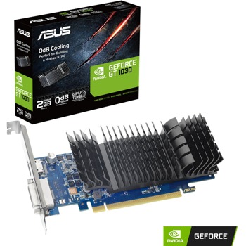 Видео карта Nvidia GeForce GT 1030, 2GB, PNY VCNRTXA4000-SB, PCI-E 3.0, DDR4, 64bit, HDMI, DVI-D | JAR Computers ASUS GeForce GT 1030 2GB DDR4 low profile