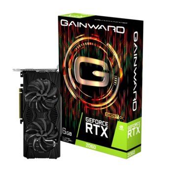 Видео карта Nvidia GeForce RTX 2060, 6GB, Gainward GHOST OC, PCI-E, GDDR6, 192bit, DisplayPort, HDMI, DVI-D | JAR Computers GAINWARD RTX 2060 Ghost OC 6GB