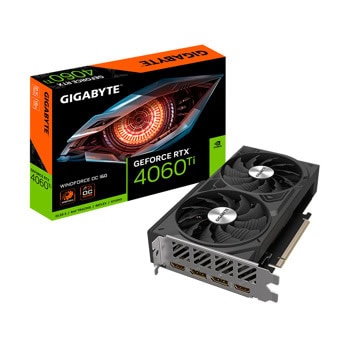 Видео карта Nvidia GF RTX 4060 Ti, 16GB, Gigabyte Windforce, OC, PCI-E 4.0, GDDR6, 128-bit, DisplayPort, HDMI | JAR Computers Gigabyte GV-N406TWF2OC-16GD