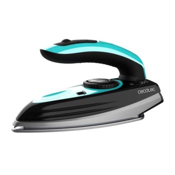 Ютия Cecotec GoForce 8000 Folding Titanium travel, 25 гр/мин пара, 53g/min парен удар, 60 мл. резервоар, TitaniumSlide плоча, PowerSteam, BurstSteam, 1200W, черна | JAR Computers Cecotec GoForce 8000 Folding Titanium travel
