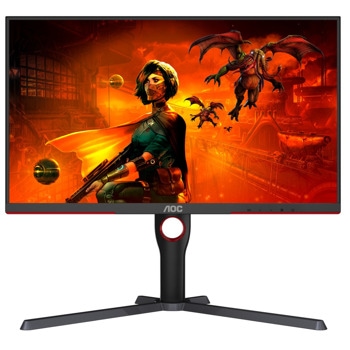 Монитор AOC U27G3X/BK, 27" (68.58cm) IPS панел, 4K/UHD, 1ms, 80 000 000:1, 400cd/m2, DisplayPort, HDMI | JAR Computers AOC U27G3X/BK