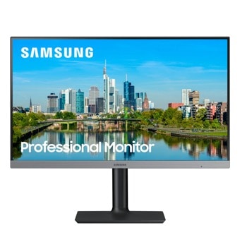 Монитор Samsung F24T650FYUX (LF24T650FYUXEN), 24" (60.96 cm) IPS панел, 75Hz, Full HD, 5ms, 200cd/m2, DisplayPort, HDMI, DVI image