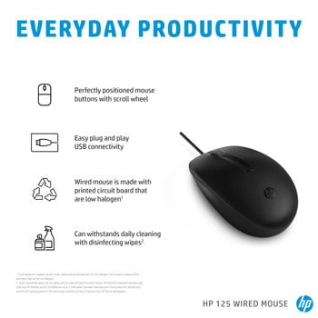 HP 125 Wired Mouse 265A9AA