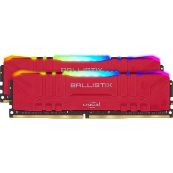 Памет Crucia l2x8GB DDR4 3600MHz Ballistix RGB Red