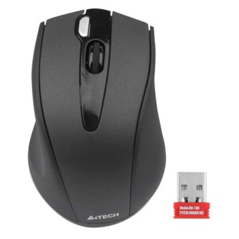 Мишка A4Tech V-Track G9-500F-1, оптична (800-2000dpi), черна, безжична, USB