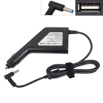 Захранване (заместител) за лаптопи HP Compaq Notebook, 19.5V/3.33A/65W, 4.5 x 3.50 mm, за кола | JAR Computers Захранване HP 19.5V/3.33A/65W