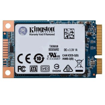 Памет SSD 120GB Kingston UV500, mSATA, скорост на четене 520MB/s, скорост на запис 320MB/s | JAR Computers Kingston UV500 120GB (SUV500MS/120G)