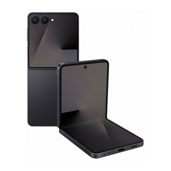 Смартфон Samsung Galaxy Z Flip7 (черен), поддържа 2 SIM карти, 6.9" (17.52cm) FHD+ Dynamic AMOLED 2X 120Hz дисплей, десетядрен Exynos 2500 3.3 GHz, 12GB RAM, 512GB Flash памет, 50 + 12 & 10 Mpix камери, Android | JAR Computers Samsung Galaxy Z Flip7 12GB/512GB Black