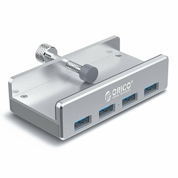 USB хъб Orico MH4PU-SV, 4 порта, от USB Type-A към 4x USB 3.0 Type-A, сребрист | JAR Computers Orico MH4PU-SV