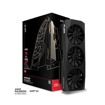 Видео карта AMD Radeon RX 9070 XT, 16GB, XFX Quicksilver Pro Gaming, PCI-E 5.0, GDDR6, 256-bit, DisplayPort, HDMI | JAR Computers XFX RX-97TQICKB9