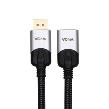Кабел VCom CG635F-1.0m, от DisplayPort(м) към DisplayPort(ж), 1.0m, черен | JAR Computers VCom CG635F 1.0m