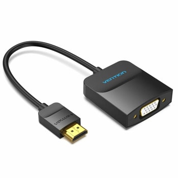 Адаптер Vention 42154, от HDMI(м) към VGA(ж), 0.15m, черен, позлатени конектори | JAR Computers Vention 42154