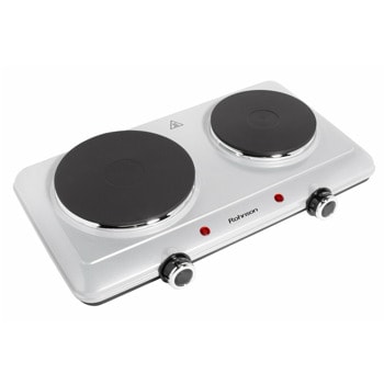 Kотлон Rohnson R-2440, 2 нагревателни зони, 2500W, защита от прегряване, механично управление, сив | JAR Computers Двоен ел.котлон R-2440