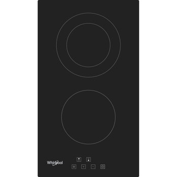 Плот за вграждане Whirlpool WRD 6030 B, 2 нагревателни зони, сензорно управление, индикатор за остатъчна топлина, черен | JAR Computers Плот за вграждане Whirlpool WRD 6030 B