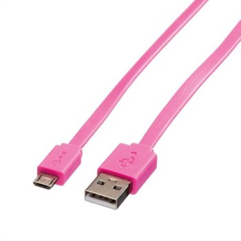 Roline 11.02.8762 USB A(м) към USB Micro B(м) 1m