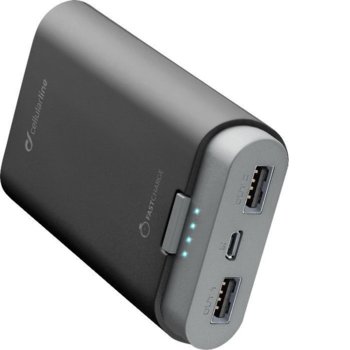 Външна батерия/power bank/ Cellularline Freepower, 7800mAh, сива | JAR Computers Cellularline Freepower 7800mAh Gray