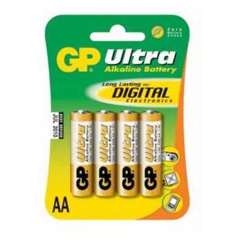 Батерия алкална GP Ultra AA, 1.5V, 4 бр.