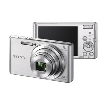 Фотоапарат Sony Cyber Shot DSC-W830 (сребрист), 8xOptical zoom, 21.1Mpix, 2.7" (6.86cm) екран, SDHC/SDXC, USB, HDMI image
