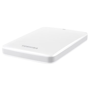 Твърд диск 2TB Toshiba STOR.E Canvio, бял, 2.5" (6.35cm), външен, USB3.0, 2г. гаранция | JAR Computers 2TB Toshiba STOR.E Canvio White