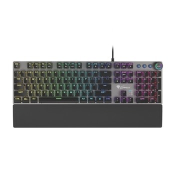 Клавиатура Genesis Thor 401, механична, RGB подсветка, 12 мултимедийни бутона, вградена памет, USB, черна image