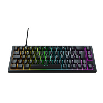 Клавиатура XTRFY K5, механична, RGB подсветка, черна, US Layout Kailh Red, USB image