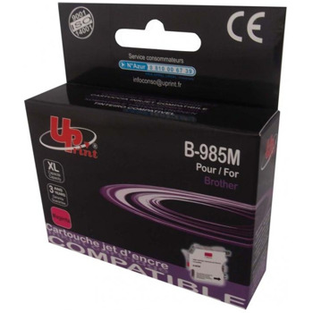 Касета за Brother DCP J125/J140/J315W/J515W; MFC J220/J265W/J410/J415W - Magenta - LC985 - Uprint - неоригинален - Заб.: 800 копия | JAR Computers UPRINT LC985 Magenta