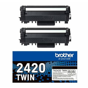 Тонер касети за Brother DCP-L2510D/L2530DW/L2537DW/L2550DN/L2550DW, Brother HL-L2310D/L2350DW/L2370DN/L2375DW, Brother MFC-L2710DN/L2710DW/L2713DW/L2730DW/L2750DW - Black - TN2420TWIN - Brother 2420 Twin, Заб.: 2x3000 брой копия | JAR Computers тонер Brother 2420 Twin black 3000c TN2420TWIN