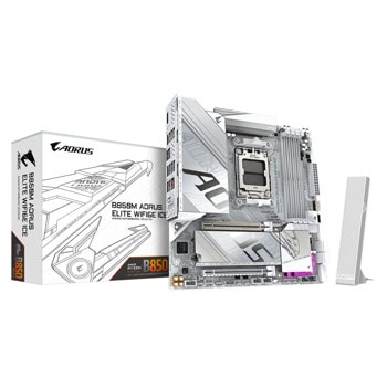 Gigabyte B850M AORUS ELITE WIF6E ICE | JAR Computers Gigabyte B850M AORUS ELITE WIF6E ICE