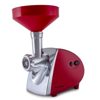 Месомелачка Rohnson R-5414, обратно въртяща функция, приставка за доматен сок, 1400W, червена | JAR Computers Rohnson R-5414