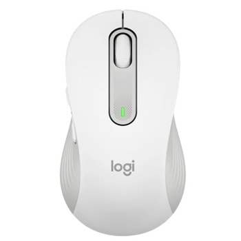 Мишка Logitech Signature M650 L Off White, оптична (2000 dpi), безжична, USB, Bluetooth, бяла image