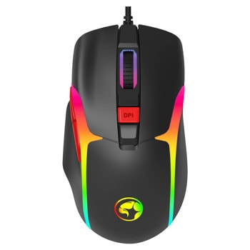 Мишка Marvo M360, оптична (12800dpi), USB, черна, RGB подсветка, 7 програмируеми бутона | JAR Computers Marvo M360 RGB