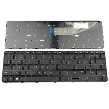 Клавиатура за лаптоп HP, съвместима със серии ProBook 450 G3/455 G3/470 G3/650 G2/655 G2/450 G4/455 G4, черна, черна рамка | JAR Computers KBD for HP ProBook 450 G3 455 G3 470 G3 650 G2 655