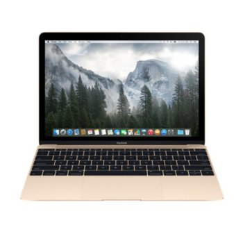 Лаптоп Apple MacBook (MK4N2ZE/A), дву-ядрен Intel Core M-5Y71 1.2/2.9 GHz, 12.0" (30.48 cm) IPS LED Retina display, 8GB, 512GB SSD, USB 3.1, OS X Yosemite, 0.92 kg | JAR Computers 12 Apple MacBook MK4N2ZE/A_Z0RX00064/BG