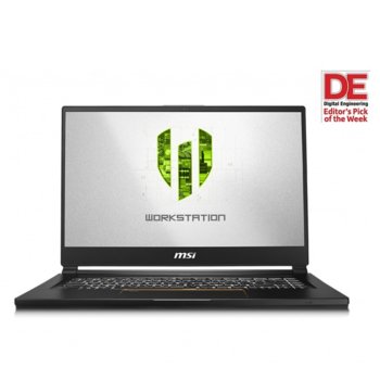 Лаптоп MSI WS65 9TJ, шестядрен Coffee Lake Intel Core i7-9750H 2.6/4.50 GHz, 15.6" (39.62 cm) Full HD IPS Display & Quadro T2000 4GB, (mDP), 32GB DDR4, 512GB SSD, 1x Thunderbolt 3, Windows 10 Pro | JAR Computers MSI WS65 9TJ